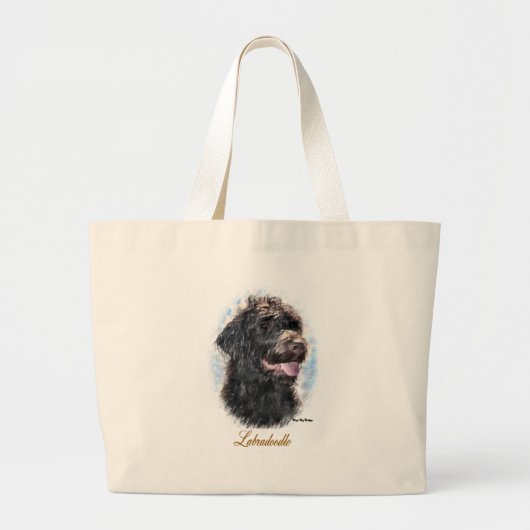 Labradoodle-cadeaus Grote Tote Bag (Voorkant)