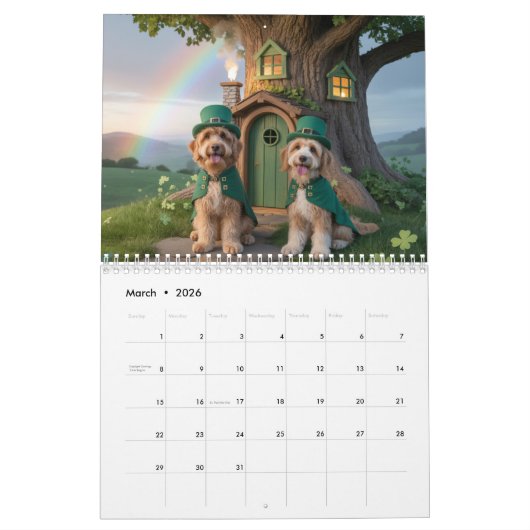 Labradoodle Calendar Kalender (Mar 2026)