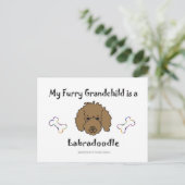 Labradoodle Chocolate Briefkaart (Staand voorkant)