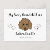 Labradoodle Chocolate Briefkaart (Voorkant)