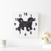 Labradoodle Clock Vierkante Klok (Huis)