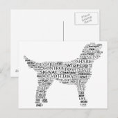 Labradoodle Cloud Silhouette Briefkaart (Voorkant / Achterkant)