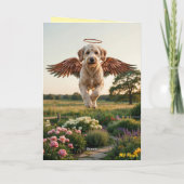 Labradoodle condoleancekaart kaart (Achterkant)