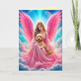 Labradoodle condoleancekaart kaart