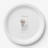 Labradoodle Custom Pet Wedding Papieren Bordje (Voorkant)