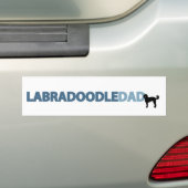 Labradoodle Dad Bumpersticker (Op auto)