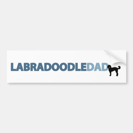 Labradoodle Dad Bumpersticker (Voorkant)
