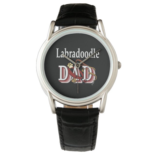Labradoodle Dad Gifts Horloge (Voorkant)