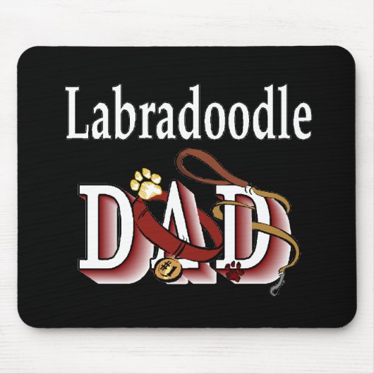 Labradoodle Dad Gifts Muismat (Voorkant)