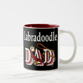 Labradoodle Dad Gifts Tweekleurige Koffiemok