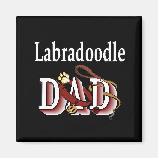 labradoodle dad Magnet (Voorkant)