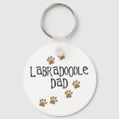 Labradoodle Dad Sleutelhanger (Voorkant)