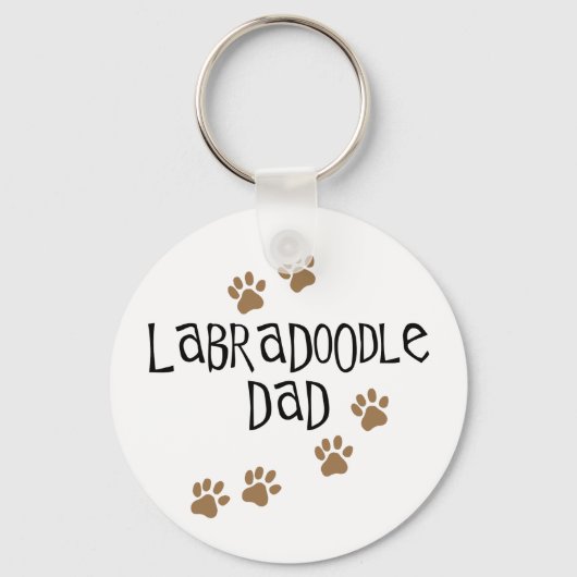 Labradoodle Dad Sleutelhanger (Voorkant)