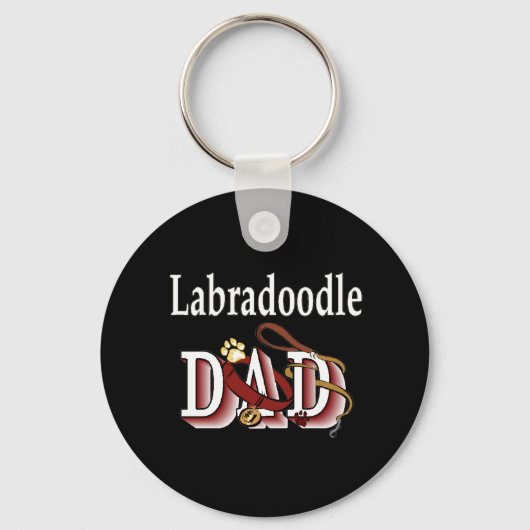 labradoodle dad Sleutelhanger (Voorkant)