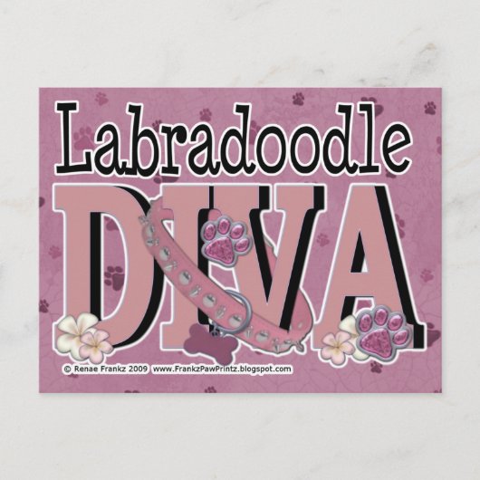 LabraDoodle DIVA Briefkaart (Voorkant)