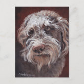 Labradoodle Dog Art Briefkaart (Voorkant)