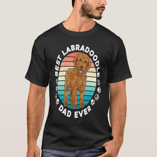 Labradoodle Dog  Best Labradoodle Dad Ever T-shirt (Voorkant)