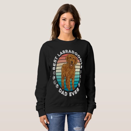 Labradoodle Dog  Best Labradoodle Dad Ever Trui (Voorkant volledig)