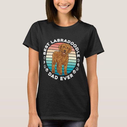 Labradoodle Dog Best Labradoodle Dad ooit T-shirt (Voorkant)
