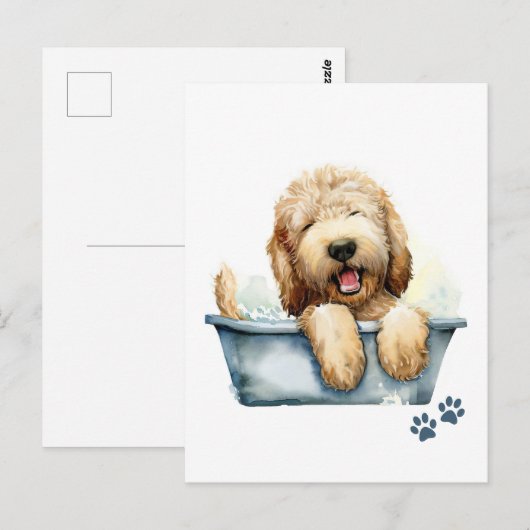 Labradoodle Dog Briefkaart (Voorkant / Achterkant)