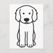 Labradoodle Dog Cartoon Briefkaart (Voorkant)