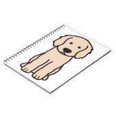 Labradoodle Dog Cartoon Notitieboek (Linkerzijde)