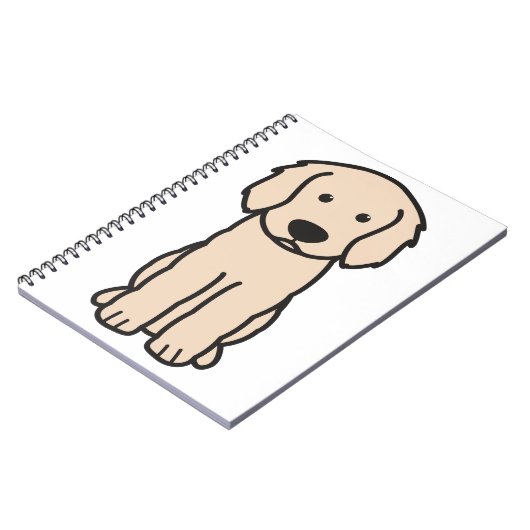 Labradoodle Dog Cartoon Notitieboek (Linkerzijde)