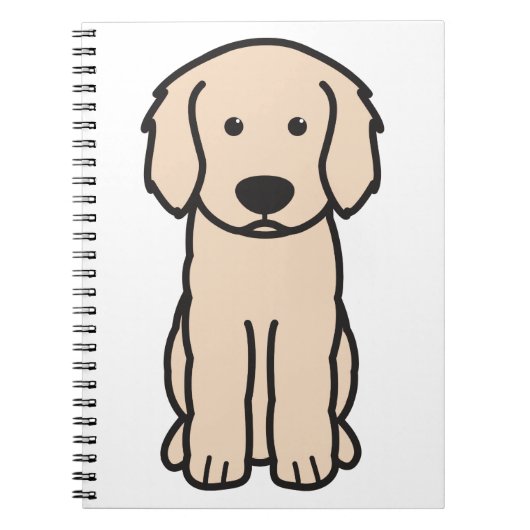Labradoodle Dog Cartoon Notitieboek (Voorkant)