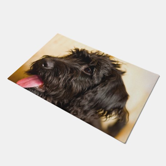 Labradoodle Dog. Deurmat (Schuin)