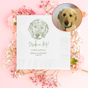 Labradoodle Dog gepersonaliseerde Drinken op mij Servet