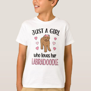 Labradoodle Dog Girl Hondenliefhebber Labradoodle  T-shirt