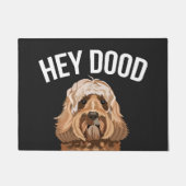 Labradoodle Dog Hey Dood grappig Deurmat (Voorkant)