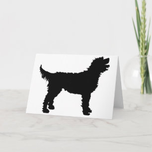 Labradoodle Dog (in black) Kaart