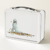 Labradoodle Dog in Leaves Lunch Box (Achterkant)