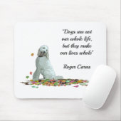 Labradoodle Dog in Leaves Muismat (Met muis)