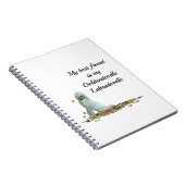 Labradoodle Dog in Leaves Spiral Notitieboek (Rechterzijde)