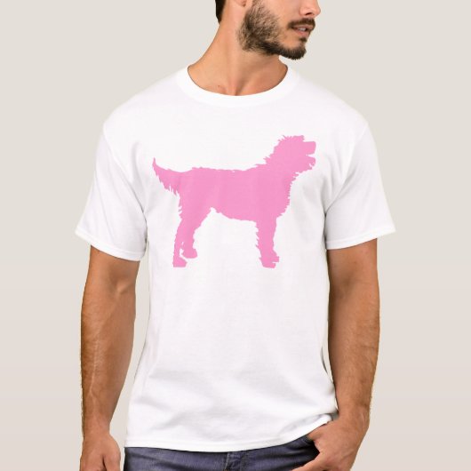 Labradoodle Dog (in roze) T-shirt (Voorkant)