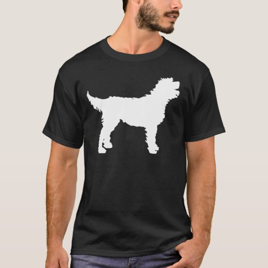 Labradoodle Dog (in wit) T-shirt (Voorkant)