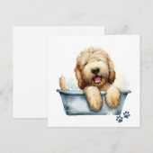 Labradoodle Dog Kaart (Voorkant / Achterkant)