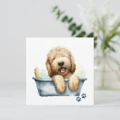 Labradoodle Dog Kaart (Staand voorkant)