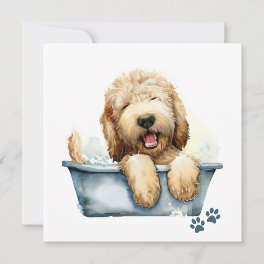 Labradoodle Dog Kaart (Voorkant)