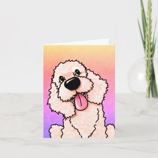 Labradoodle Dog Kaart (Voorkant)