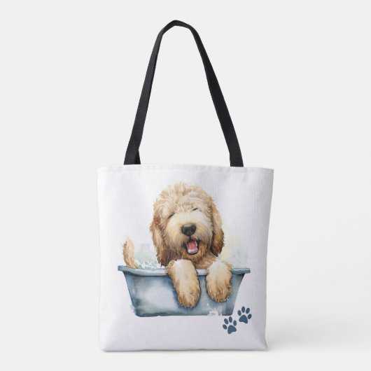 Labradoodle Dog Tote Bag (Achterkant)