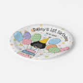 Labradoodle Dog Verjaardagsfeestje Papieren Borden Papieren Bordje (Gekanteld)