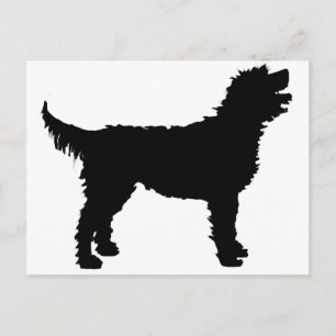 Labradoodle Dog (zwart) Briefkaart