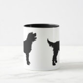 Labradoodle Dog (zwart) Mok (Midden)