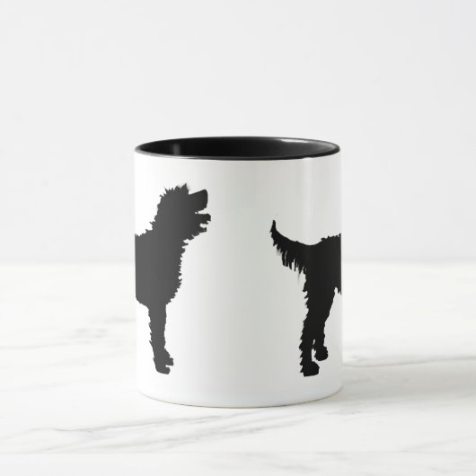 Labradoodle Dog (zwart) Mok (Midden)