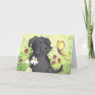 Labradoodle Doodle Dog / Dank u kaart