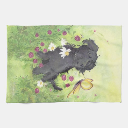 Labradoodle Doodle Dog/Kitchen Towel Theedoek (Horizontaal)