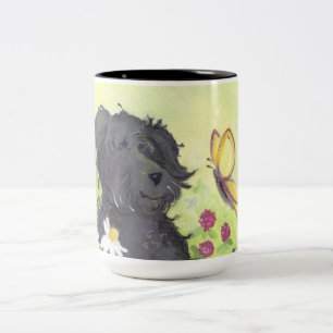 Labradoodle Doodle Dog/Mok Tweekleurige Koffiemok